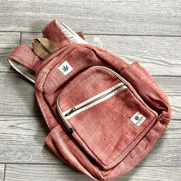 Pure Hemp Backpack Full Size Unisex Design - Picture 3 of 11